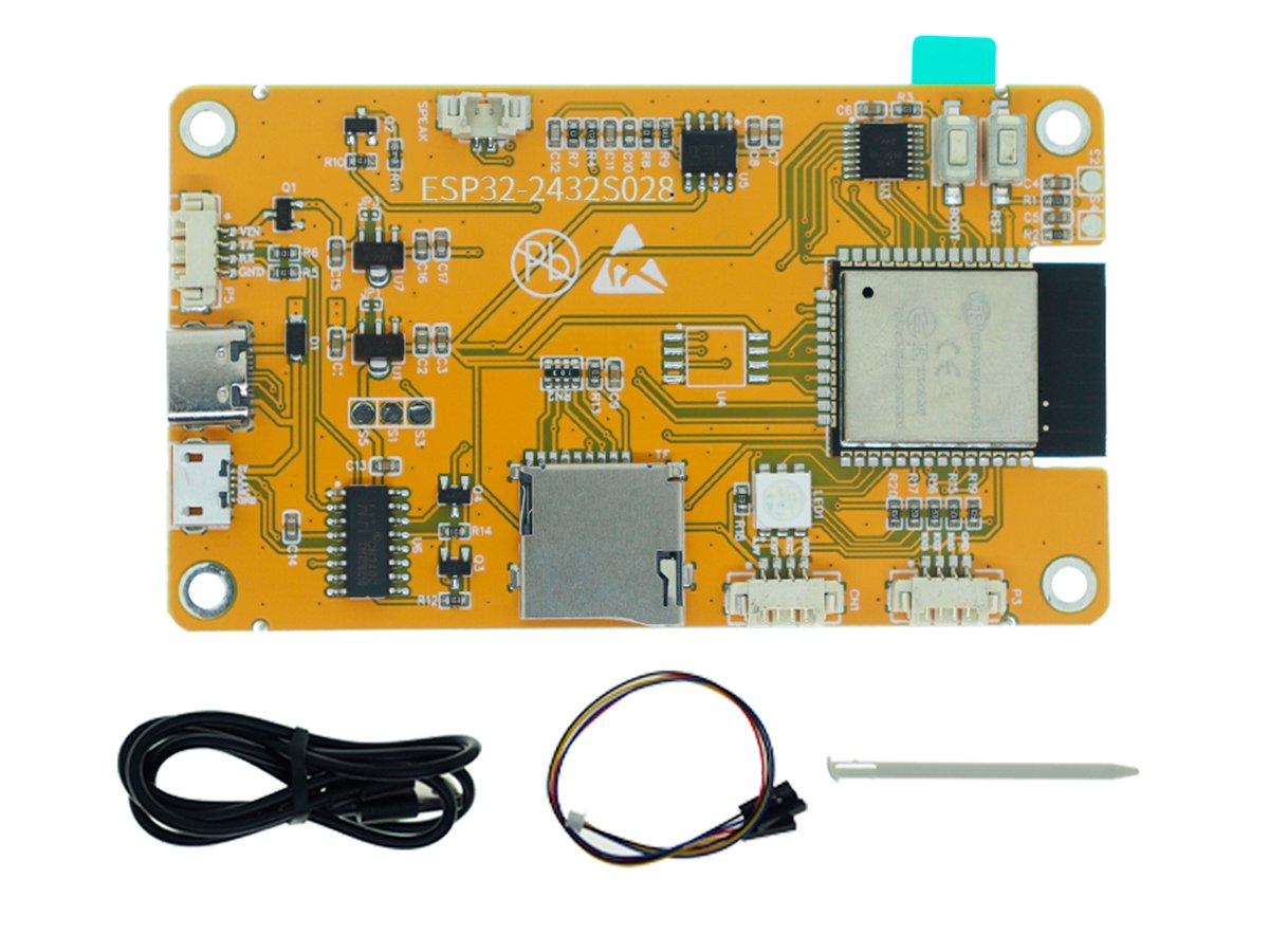 Placa de Desarrollo ESP32 con Pantalla Táctil de 2.8 Pulgadas