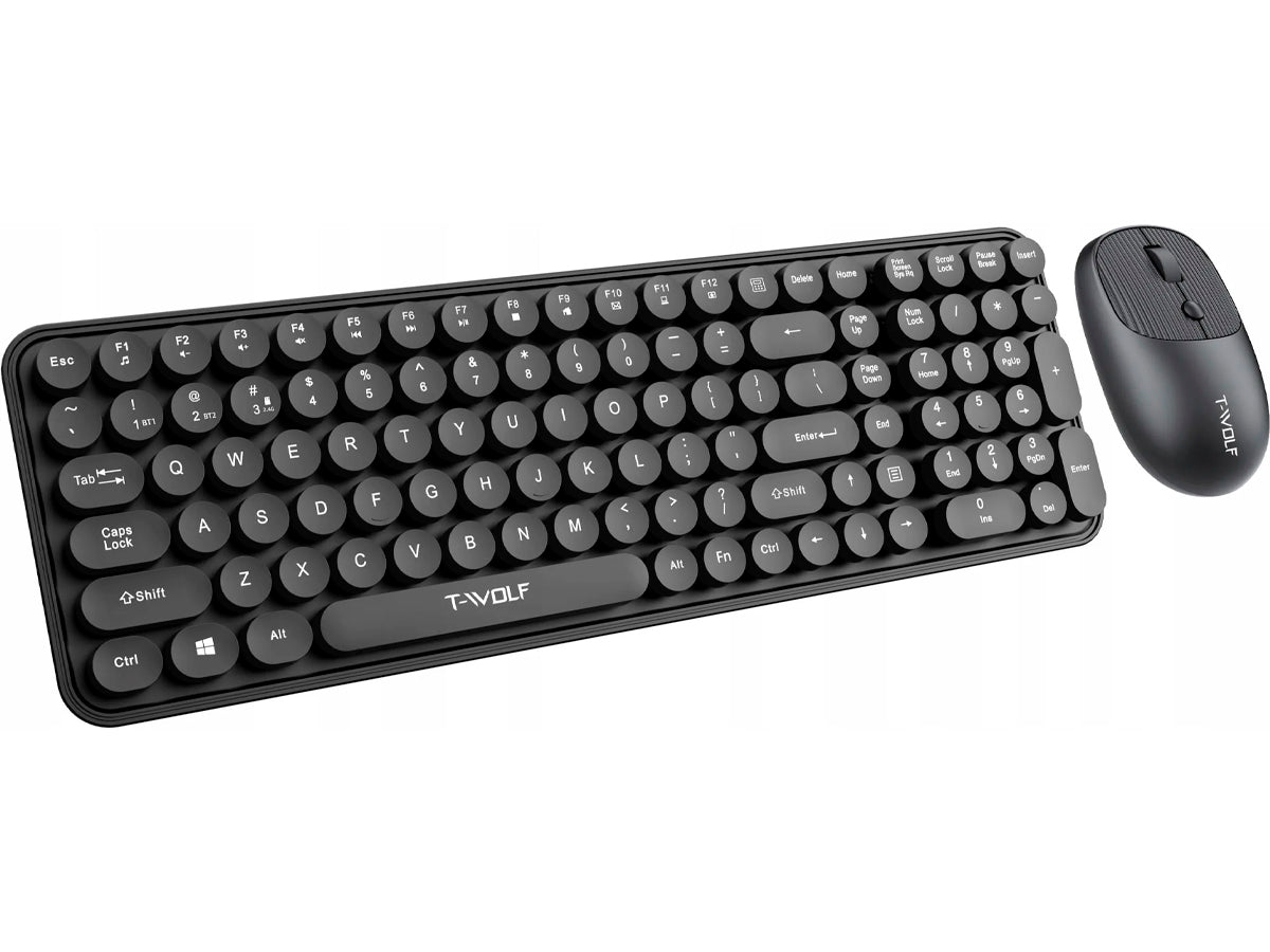 Kit Teclado y Mouse Inalámbrico T-Wolf TF350 Negro