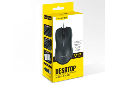 Mouse Silencioso USB T-Wolf V12